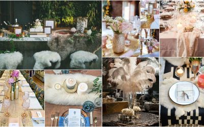 Faux Fur and Glitter Wedding Theme